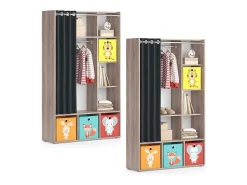 Roupeiro para crianças sonoma 105.8x38x178.1 luigi