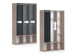 Roupeiro para crianças sonoma 105.8x38x178.1 luigi