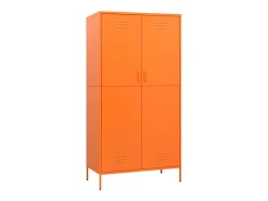 Roupeiro 90x50x180 cm aço laranja