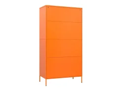 Roupeiro 90x50x180 cm aço laranja