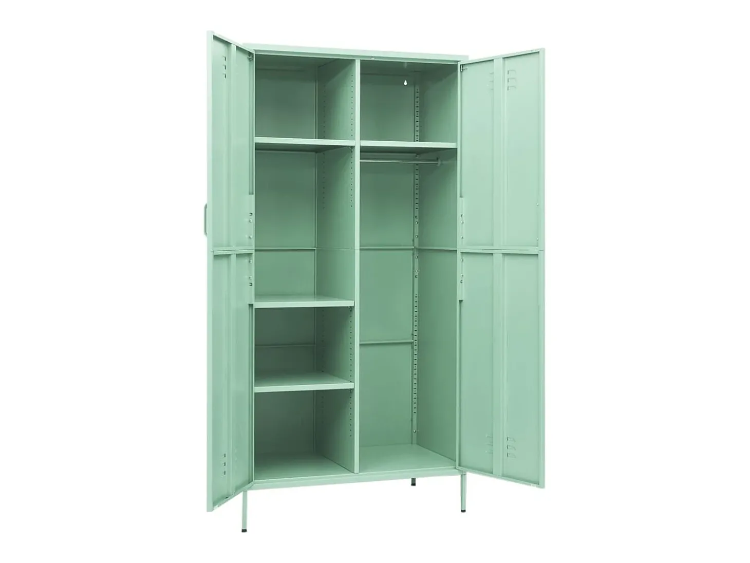 Roupeiro 90x50x180 cm aço verde-hortelã