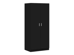 Roupeiro 80x52x180 cm derivados de madeira preto