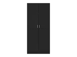 Roupeiro 80x52x180 cm derivados de madeira preto