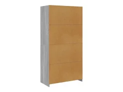 Roupeiro 100x50x200 cm derivados de madeira cinzento sonoma