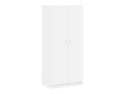 Roupeiro 90x52x200 cm derivados de madeira branco