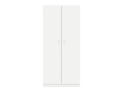 Roupeiro 90x52x200 cm derivados de madeira branco