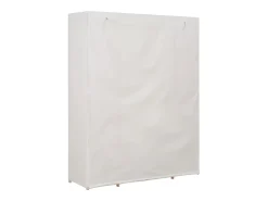 Roupeiro 135x40x170 cm tecido branco