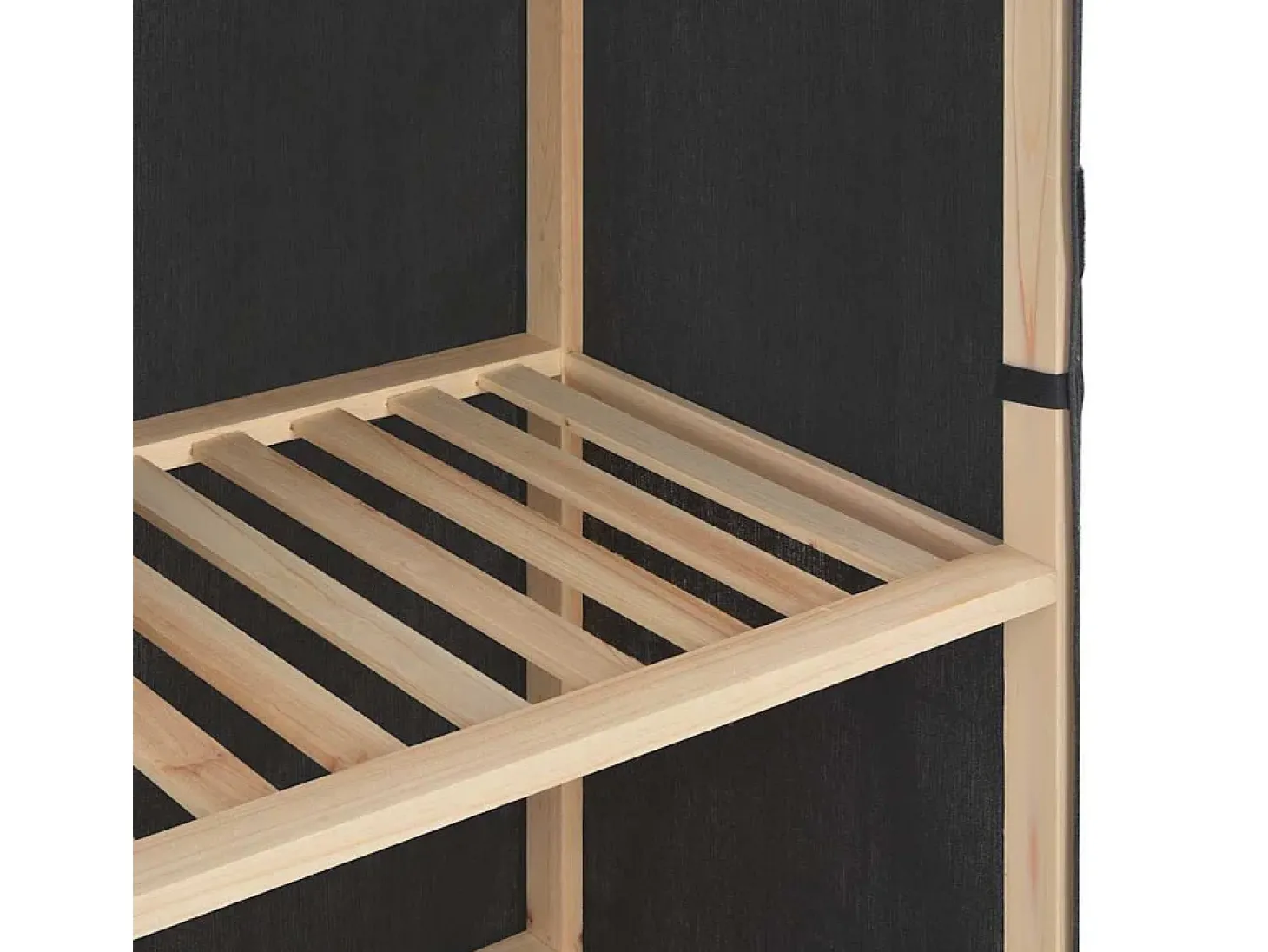 Roupeiro 135x40x170 cm tecido cinzento