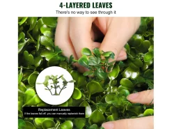 Árvore artificial SucceBuy Árvore Topiária Espiral Artificial de 1,2 m, Planta Artificial Resistente Aos Raios UV, Decoração para Casa Interior/Exterior