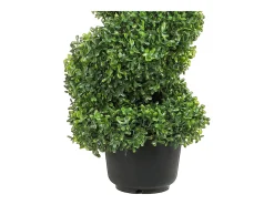 Árvore artificial SucceBuy Árvore Topiária Espiral Artificial de 1,2 m, Planta Artificial Resistente Aos Raios UV, Decoração para Casa Interior/Exterior