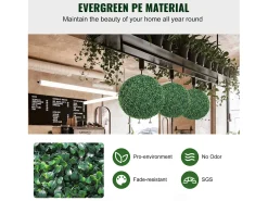 Árvore artificial SucceBuy Bola de Topiária Artificial de 20