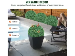 Árvore artificial SucceBuy Bola Topiária Artificial de 40 cm, Plantas Verdes Artificiais para Decoração Interior/Exterior