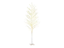 Árvore c/ 672 luzes LED 400 cm bétula branco quente