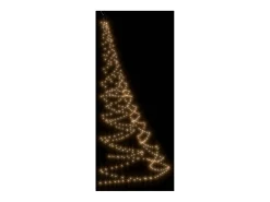 Árvore de Natal parede 720 luzes LED 5 m int/ext branco quente