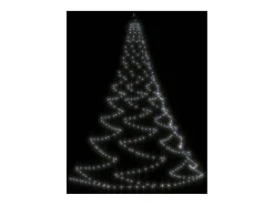 Árvore de Natal parede 720 luzes LED 5 m int/ext branco frio