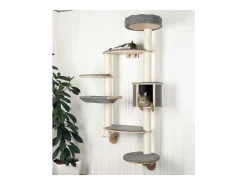 Árvore de parede para gatos Dolomit XL Tofana cinza 185 cm 81541