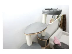 Árvore de parede para gatos Dolomit XL Tofana cinza 185 cm 81541