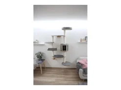 Árvore de parede para gatos Dolomit XL Tofana cinza 185 cm 81541