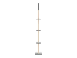Árvore gatos altura ajust. chão-teto 267,5-297,5 cm cinza-claro