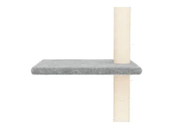 Árvore gatos altura ajust. chão-teto 267,5-297,5 cm cinza-claro
