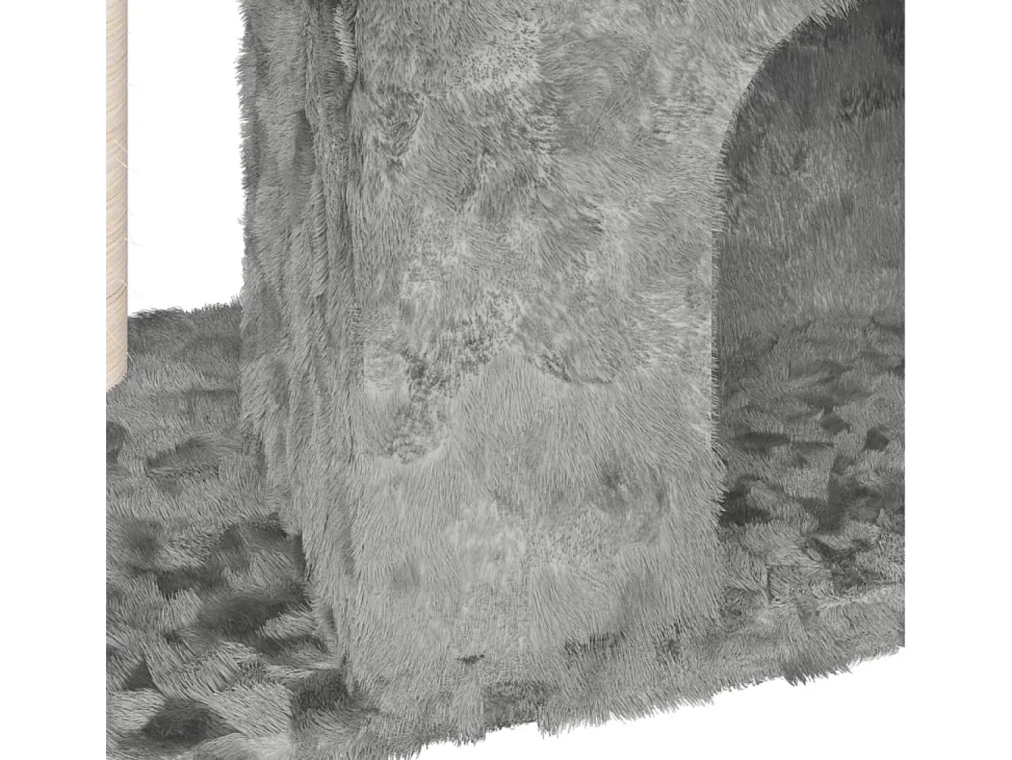 Árvore p/ gatos c/ poste arranhador sisal 51 cm cinzento-claro