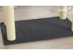 Árvore p/ gatos c/ postes arranhadores sisal 147cm cinza-escuro