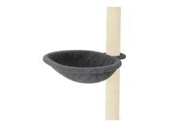 Árvore p/ gatos c/ postes arranhadores sisal 95 cm cinza-escuro