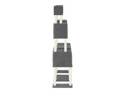 Árvore p/ gatos c/ postes arranhadores sisal 199cm cinza-escuro