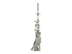 Árvore p/ gatos c/ postes arranhadores sisal 230-250cm cinzento