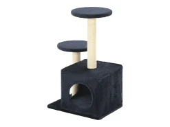 Árvore p/ gatos c/ postes arranhadores sisal 60 cm azul escuro