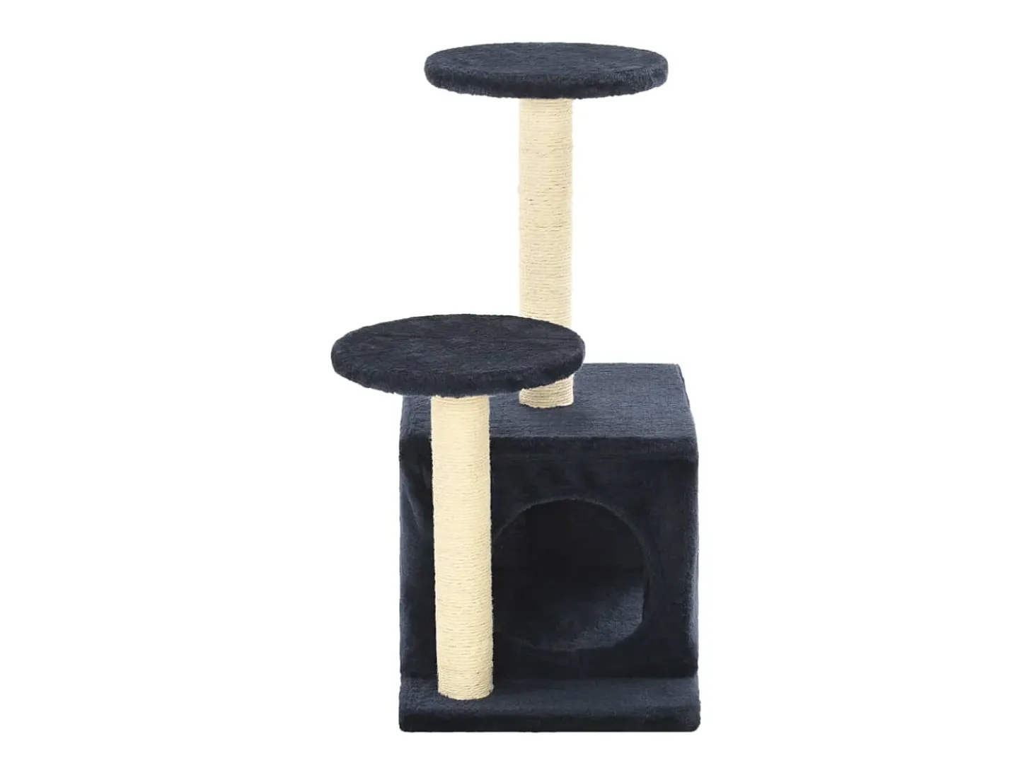 Árvore p/ gatos c/ postes arranhadores sisal 60 cm azul escuro