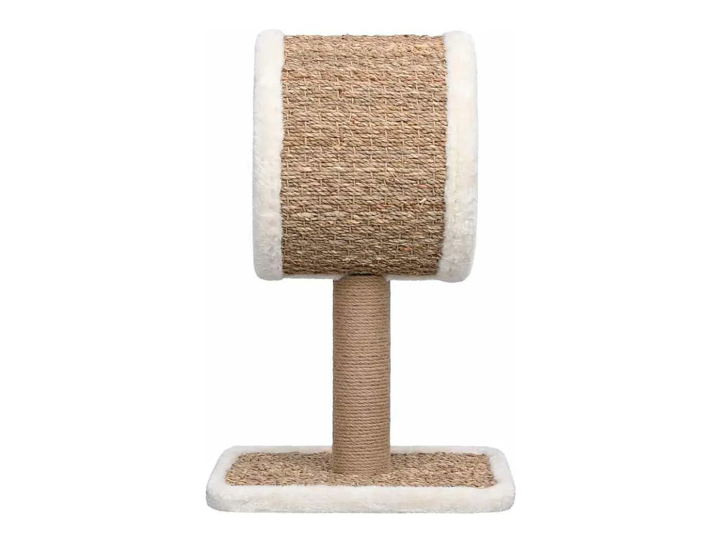 Árvore p/ gatos c/ túnel superior e brinquedo 49cm erva marinha
