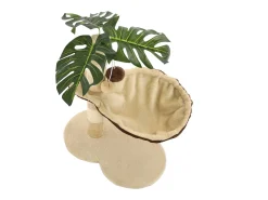 Árvore p/ gatos c/postes arranhadores sisal 50 cm bege/castanho