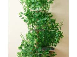 Árvore para gatos - 60 x 45 x 190 cm - com 4 plataformas + tocas para gatos - folhas removíveis - MDF - Verde