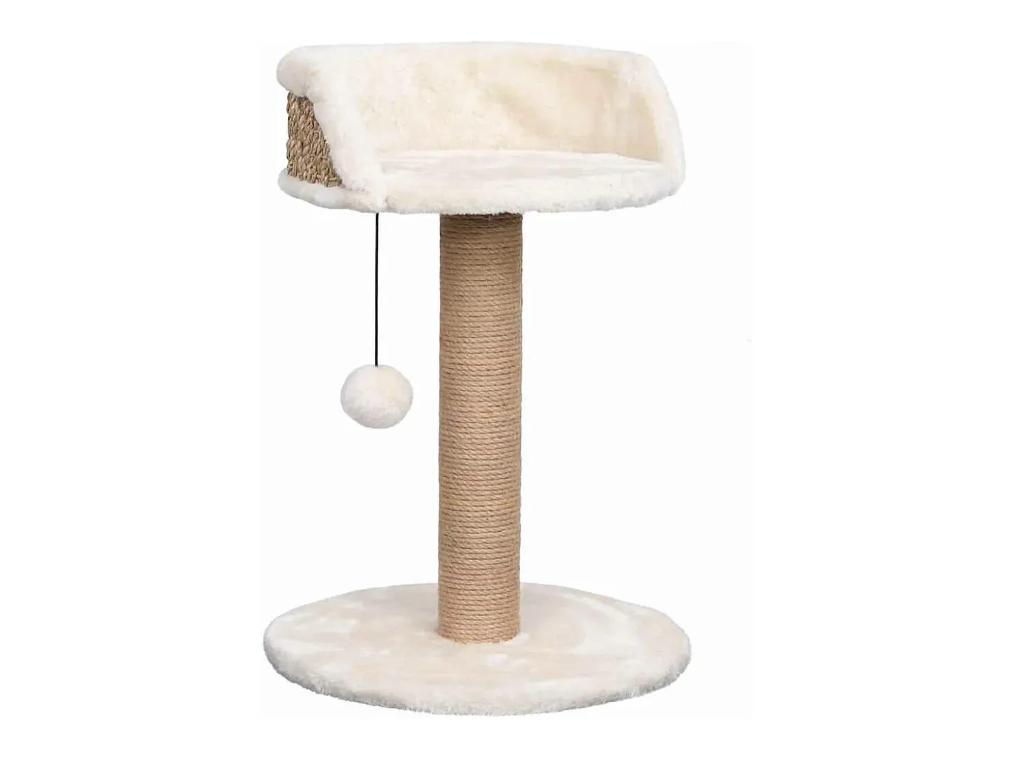 Árvore para gatos c/ postes arranhadores 49 cm erva marinha