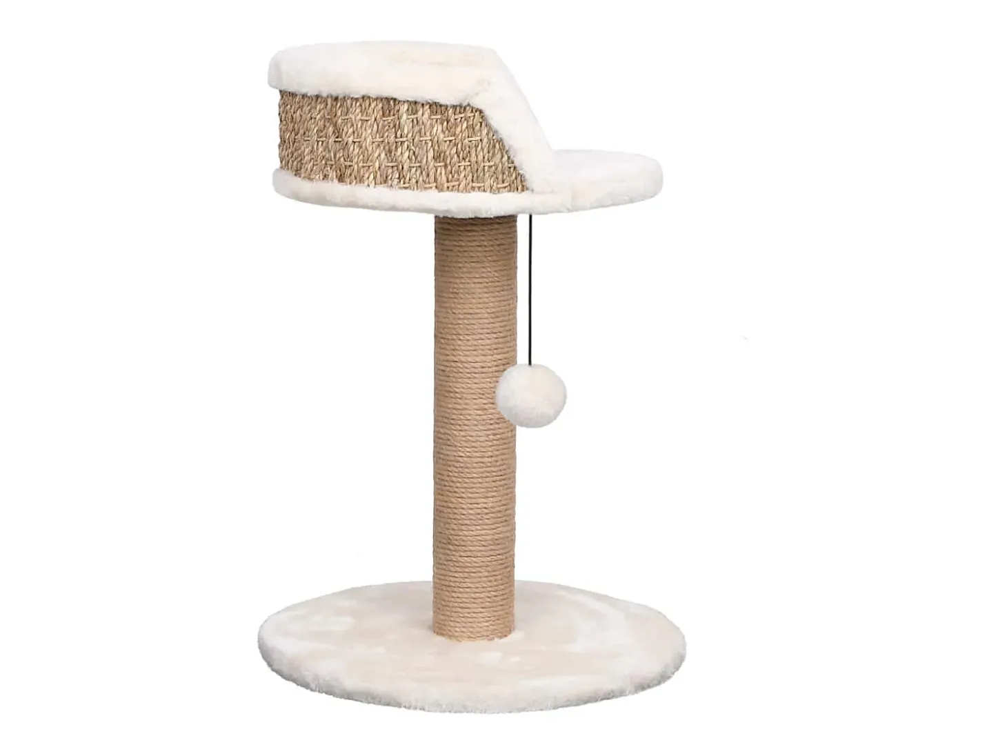 Árvore para gatos c/ postes arranhadores 49 cm erva marinha