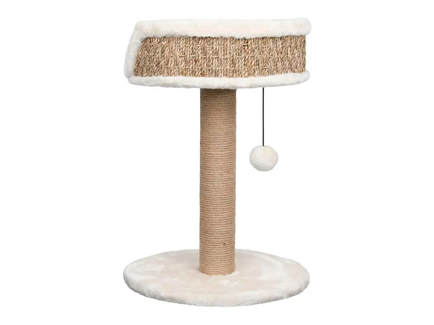 Árvore para gatos c/ postes arranhadores 49 cm erva marinha