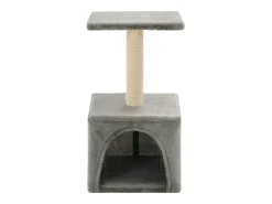 Árvore para gatos c/ postes arranhadores sisal 55 cm cinzento