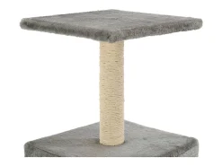 Árvore para gatos c/ postes arranhadores sisal 55 cm cinzento