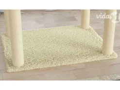 Árvore para gatos c/ postes arranhadores sisal 188 cm cor creme