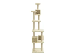 Árvore para gatos c/ postes arranhadores sisal 188 cm cor creme