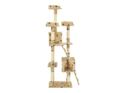 Árvore para gatos c/ postes arranhadores sisal 170 cm bege