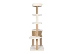 Árvore para gatos c/ postes e almofadão 148 cm erva marinha