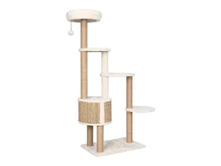 Árvore para gatos c/ postes e almofadão 148 cm erva marinha