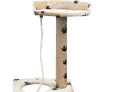 Árvore para gatos c/ postes arranhadores sisal 150 cm bege