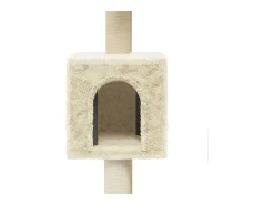 Árvore para gatos c/ postes arranhadores sisal 104 cm cor creme