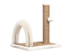 Árvore para gatos com arco estilo escova e poste arranhador