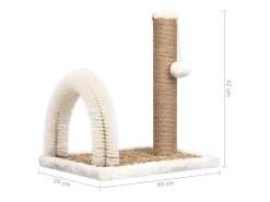 Árvore para gatos com arco estilo escova e poste arranhador