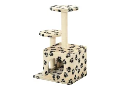 Árvore para gatos c/postes arranhadores sisal 60 cm bege