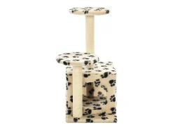 Árvore para gatos c/postes arranhadores sisal 60 cm bege